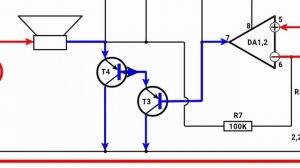 Мостовой усилитель звука на LM358P либо 4558D