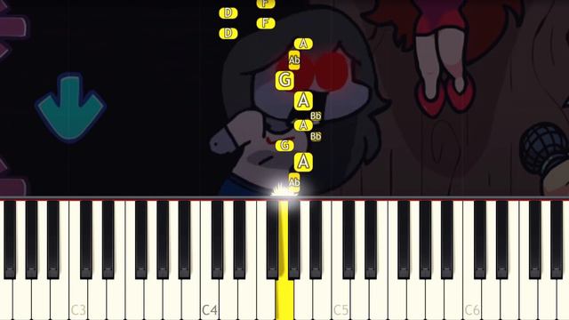 Manifest - Friday Night Funkin (vs Sky Mod) - VERY EASY Piano tutorial смотреть онлайн