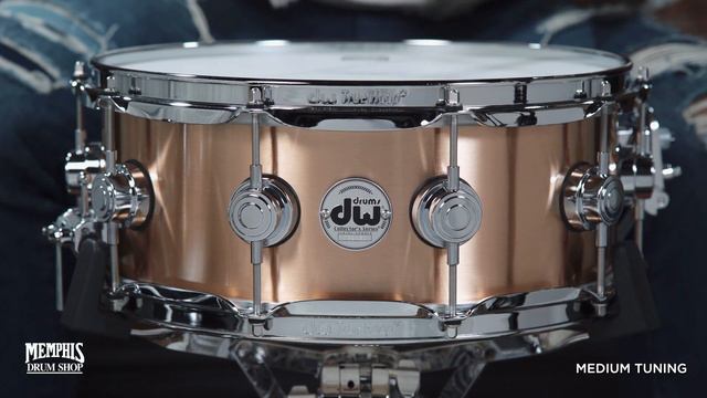 DW 14x5.5 Collector's Series Brushed Bronze Snare Drum (DRVZ5514SVC)