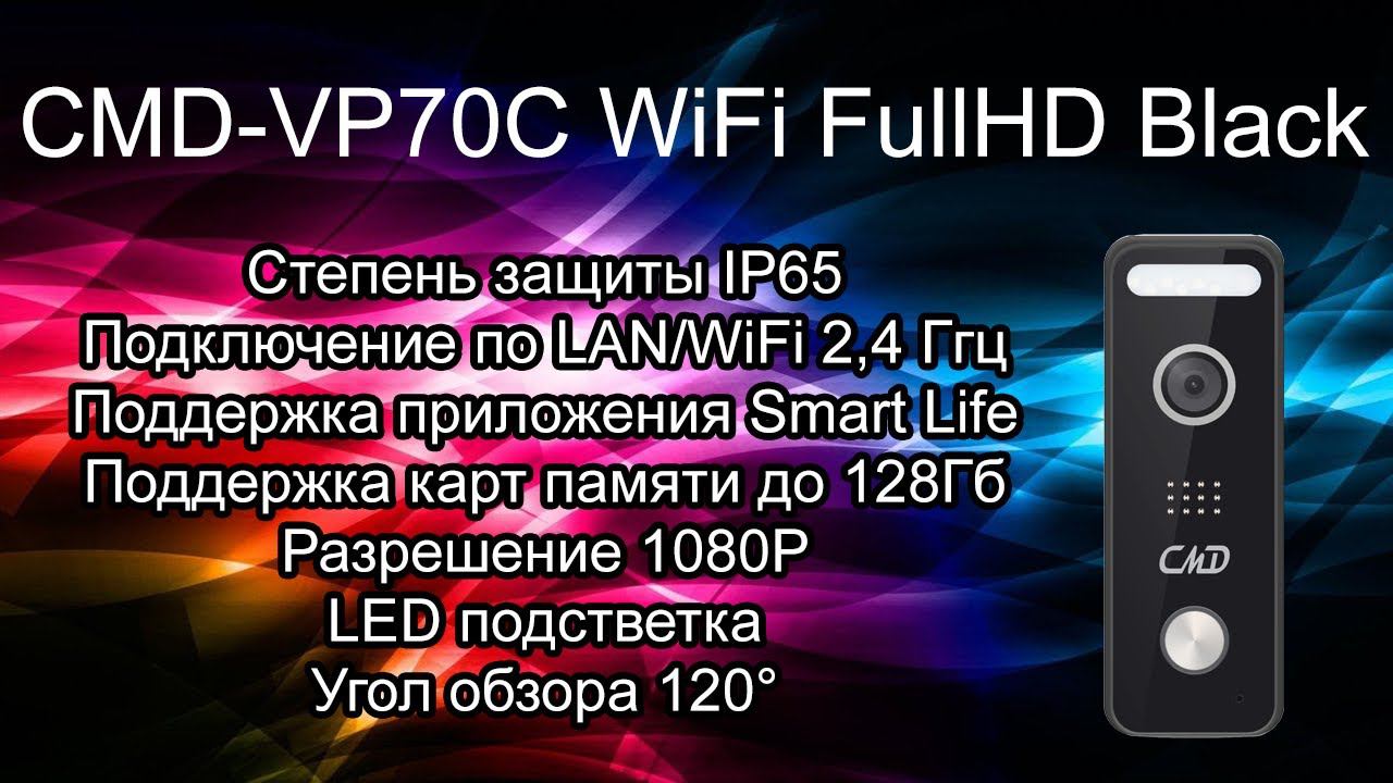 Обзор CMD-VP70C WiFi FullHD Black | ТЕКО смотреть онлайн