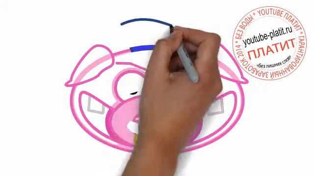 Как нарисовать свинью панка карандашом смотреть онлайн