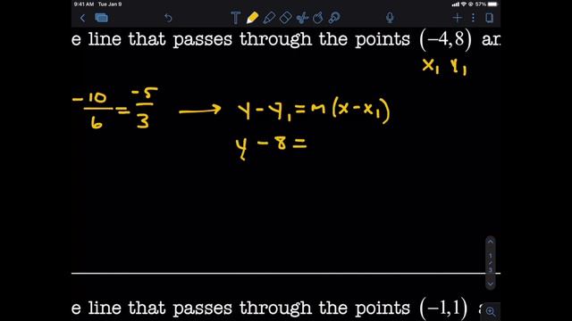 Point Slope Form - Two Points смотреть онлайн