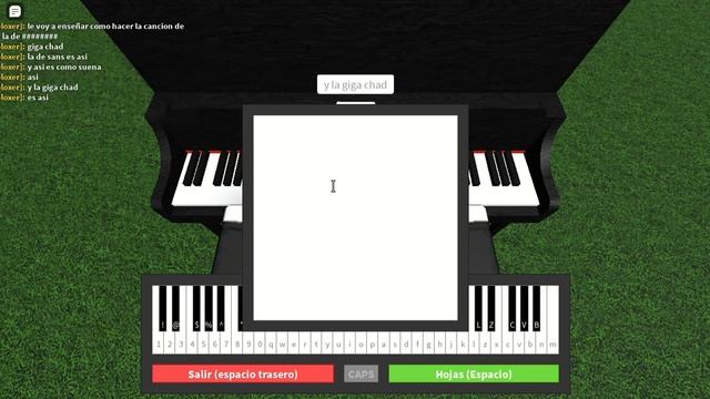 como hacer la canción de sans y gigachad en piano en roblox смотреть онлайн