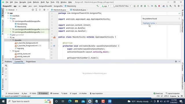 Image Slider & Splash Screen Android Studio Android Studio Bangla || Part 1
