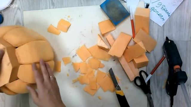 Бесплатный мастер-класс «Тыква». Бутафория, аксессуар для фотосессий. Мастер Наталья Дроздова. смотреть онлайн