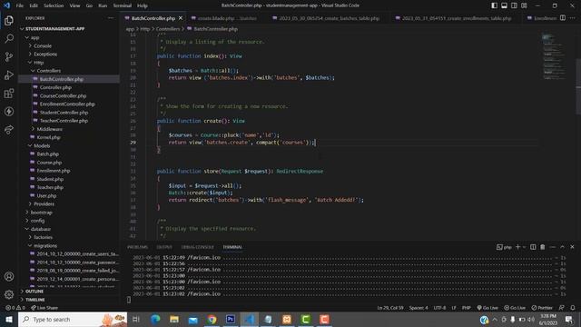 Student Management Project using Laravel 10 Part 9 смотреть онлайн