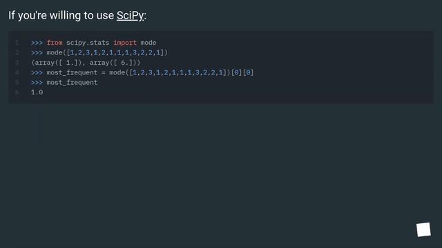 Find the most frequent number in a NumPy array смотреть онлайн