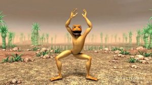 Жёлтый человек танцует.