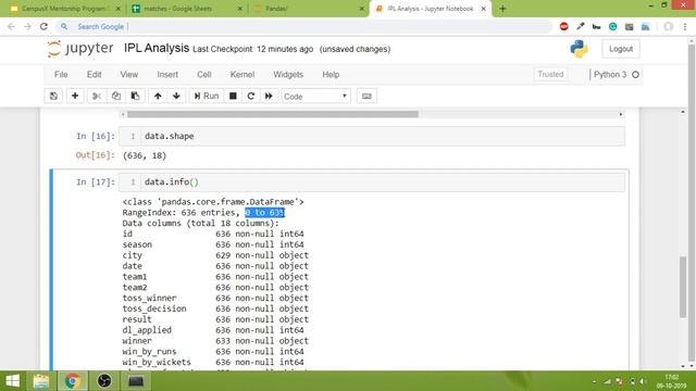 Pandas Part 3 - Important functions and attributes смотреть онлайн