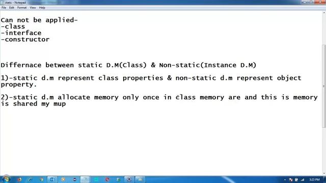 Static Keyword In Java | Static Data Member | Static Block | Java In Hindi/URDU-55 смотреть онлайн