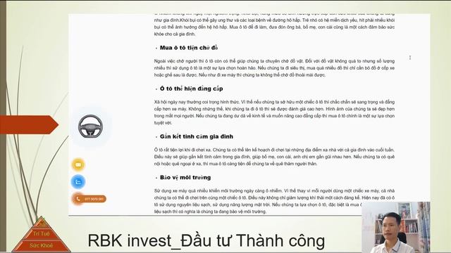 Vì Sao đi Ô Tô Lại đầu Tư Tốt Hơn đi Xe Máy.