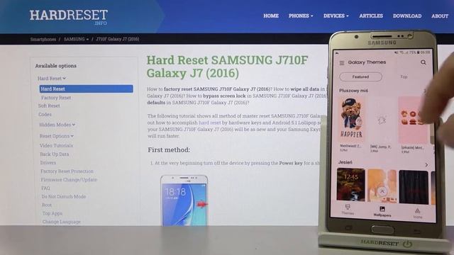 SAMSUNG Galaxy J7 2016 | Темы интерфейса на SAMSUNG Galaxy J7 2016 смотреть онлайн