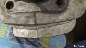 Мотоцикл  ИЖ-Ю5 Доработка продувочных каналов цилиндров