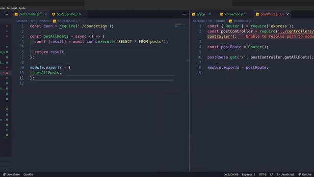 Blog fullstack - React com Axios, NodeJs c; integração em MySQL - Arquitetura MSC com CRUD(1/2) смотреть онлайн