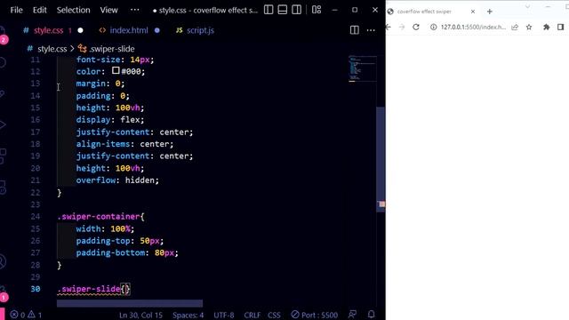 Coverflow Effect Swiper html css javascript смотреть онлайн