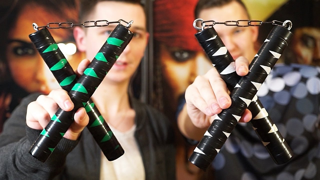 Как сделать ниндзя нунчаки своими руками дома ? смотреть онлайн