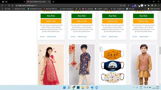 ?Myntra website clone from scratch #Project6 V2 || React, material-ui(mui) & Sass? #CodeWithDolly смотреть онлайн