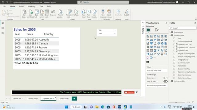 Power bi scenario based interview Question & Answers | Dynamic Title based on user Slicer selection смотреть онлайн