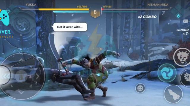 Boss defeated by Yukka in Chapter 1 of Story Mode in Shadow Fight 4:Arena | Game Over смотреть онлайн