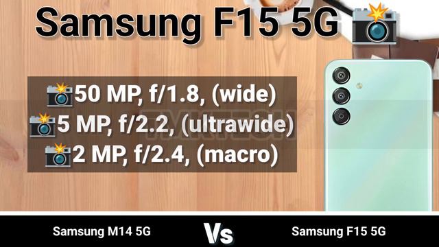 Samsung Galaxy F15 5G vs Samsung Galaxy M14 5G смотреть онлайн