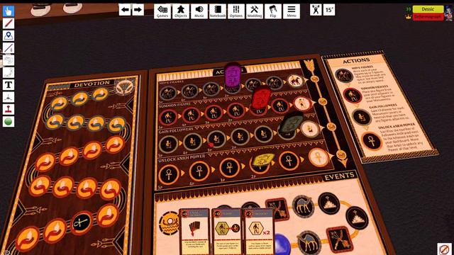 'Ankh: Gods of Egypt' Set vs. Hathor TTS Prototype Gameplay 1v1 смотреть онлайн