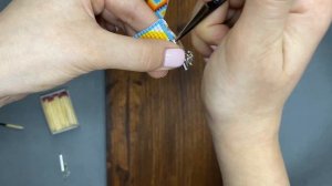 Как прикрепить ЗАСТЕЖКИ к браслету из бисера сплетенного на станке