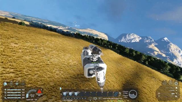 How to Space Engineers: Vector Thrust 2 Thruster Ship VTOL смотреть онлайн
