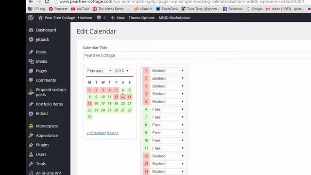 Wordpress, wp simple booking calendar - how to add bookings смотреть онлайн