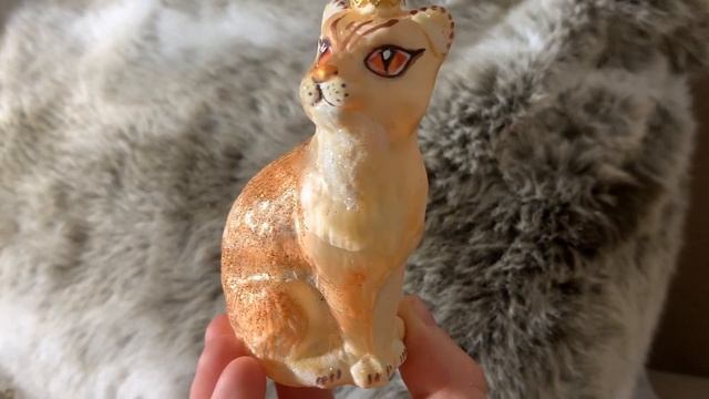 Ёлочная игрушка ЗОЛОТАЯ КОШЕЧКА, стекло, 11 см 5416-1 смотреть онлайн