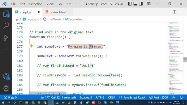 26 - JavaScript Class 8 | Strings and its methods | Find and Replace String | Muhammad Umair Ahmad смотреть онлайн
