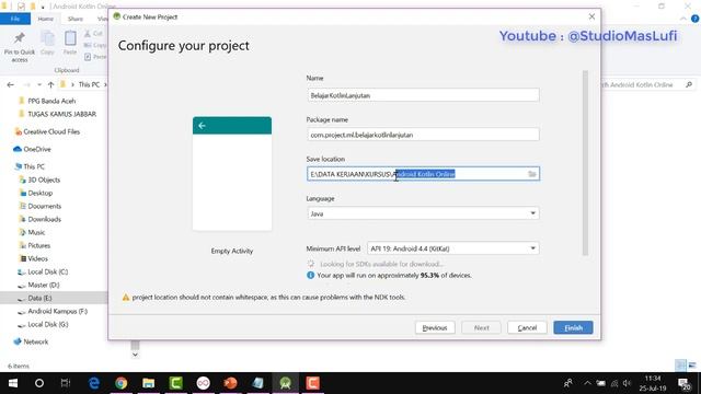Kursus Online Kotlin #01 - Membuat Project Baru [Free] смотреть онлайн