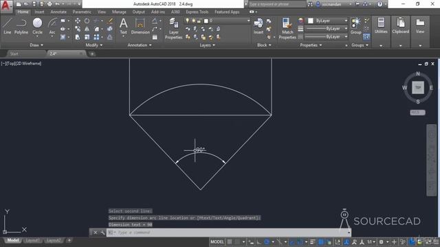 AutoCAD 2018 Part 011 Arcs смотреть онлайн