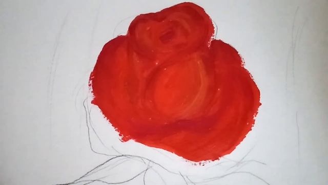 Рисую розу акрилом смотреть онлайн