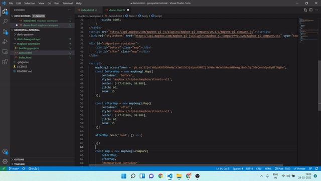 Realistic 3D Building Using Geojson | Map Compare Mode | Mapbox | Indoor Building View смотреть онлайн