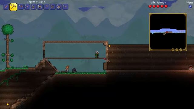 Прохождение Terraria #1 - СТРОИМ ДОМ смотреть онлайн