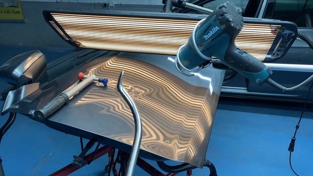 Беспокрасочный ремонт растянутой вмятины pdr | paintless dent removal смотреть онлайн