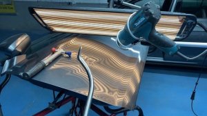 Беспокрасочный ремонт растянутой вмятины pdr | paintless dent removal
