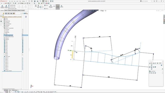 Using a Sketch Graph to Vary Dimensions in Solidworks смотреть онлайн