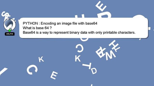 PYTHON : Encoding an image file with base64 смотреть онлайн