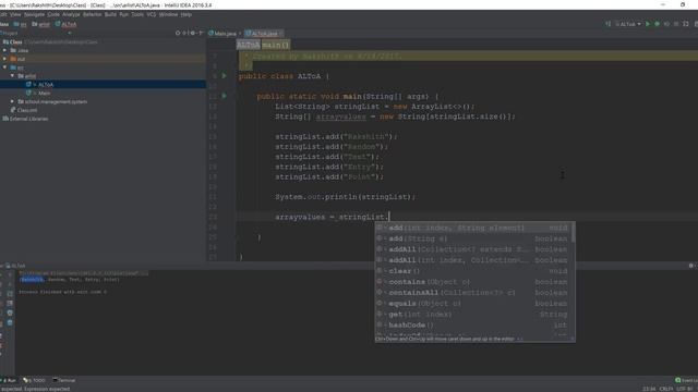 Convert an Arraylist to Array in Java with Example. смотреть онлайн