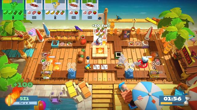 Overcooked! 2: Surf 'n' Turf 3-2 4 stars смотреть онлайн