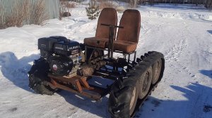 Гусеница из старой тракторной покрышки.