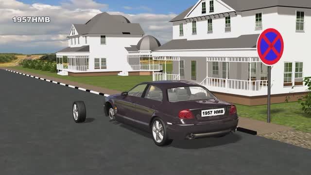 Применение аварийной сигнализации и знака аварийной остановки. смотреть онлайн