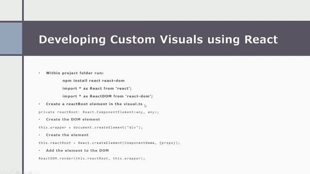 Developing Power BI Custom Visuals with React смотреть онлайн
