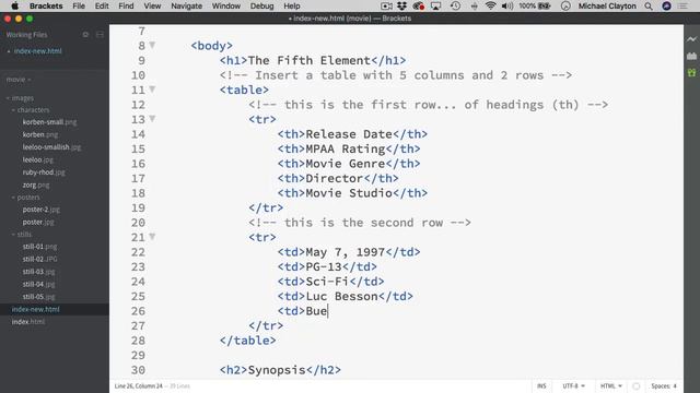 Brackets - Basic Patterns: Headings, Tables, and Lists смотреть онлайн