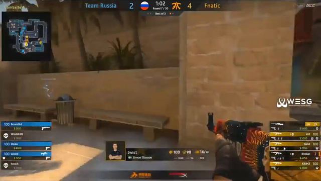 (RU) WESG Grand Final | Team Russia vs Fnatic | bo3 смотреть онлайн