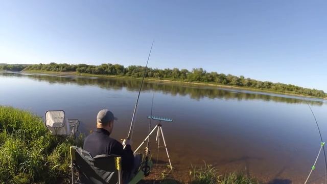 Рыбалка на фидер под Серпуховым. Ока  май 2018. Дубль два