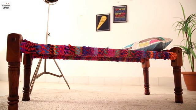 Wooden Benches : Buy Welma Large Multicoloured Bench Online at Wooden Street смотреть онлайн
