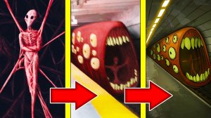 Как менялся ПОЕЗД ПОЖИРАТЕЛЬ и его жизненный цикл в майнкрафт ! Эволюция TRAIN EATER SCP MINECRAFT