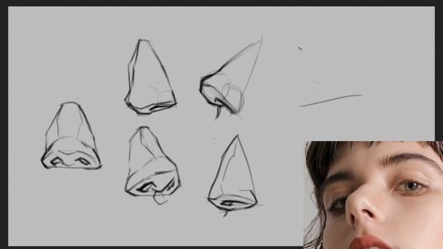 How I draw noses using triangles смотреть онлайн